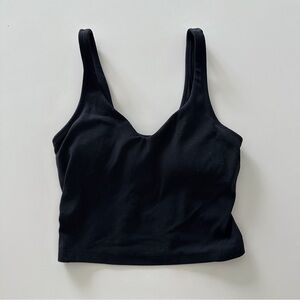 Lululemon Athletica Black V-Neck Sports bra Top XS